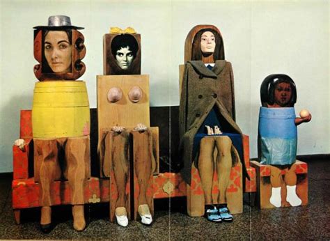 1970 Pop Art Marisol Escobar Visita Sculpture Print Original