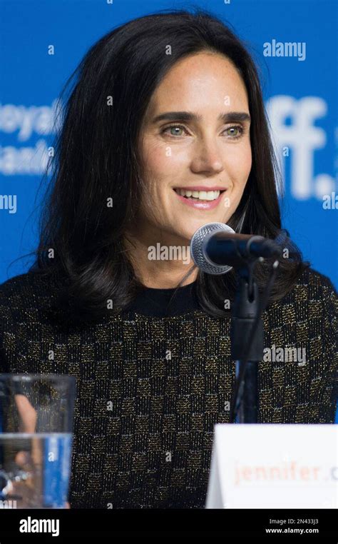 Actress Jennifer Connelly Seen At The Press Conference For Shelter At