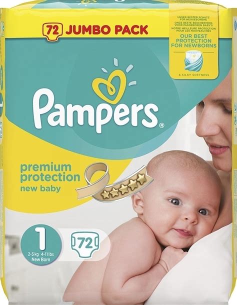 Pampers New Baby Jumbo Pack No 1 2 5kg 72τμχ Skroutzgr