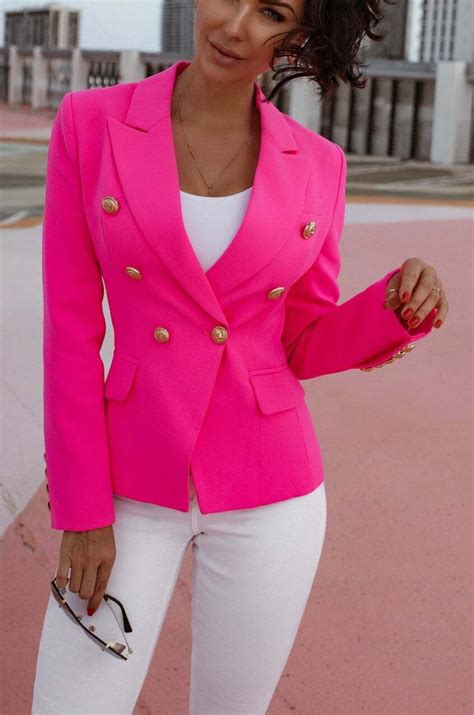 Womens Hot Pink Blazer For Sale Shopuniques