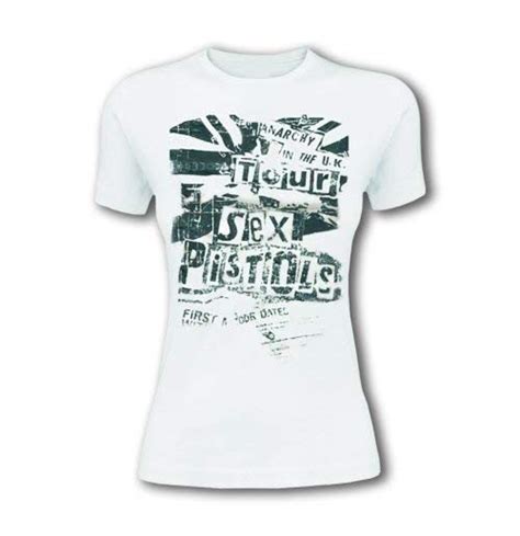 Official Sex Pistols T Shirt Flag Tour Unisex Buy Online On Offer