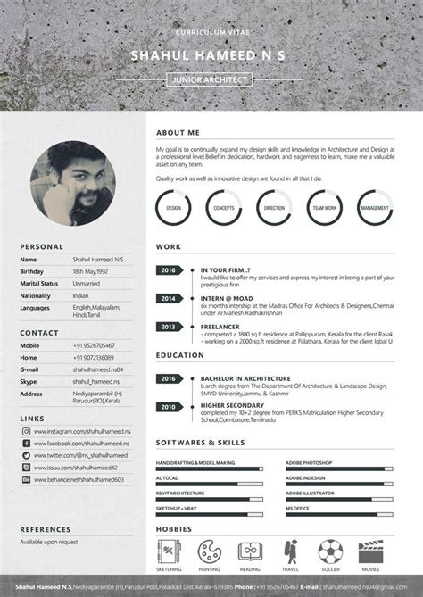 If you're a design architect, fill it with designs and images of finished structures. 135 best Creative CV images on Pinterest | Resume design ...
