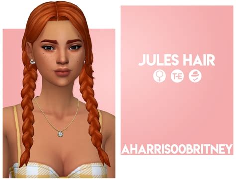 Jules Hair At Aharris00britney Sims 4 Updates