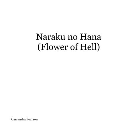 Naraku No Hana Flower Of Hell By Cassandra Pearson Blurb Books