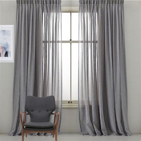 Urban Sheer 220cm S Fold Curtain Metallic Slate Ubicaciondepersonas