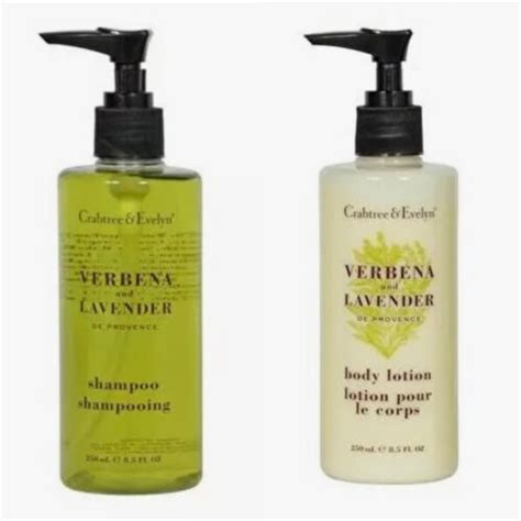 Crabtree And Evelyn Verbena And Lavender Body Lotion And Shampoo 250ml