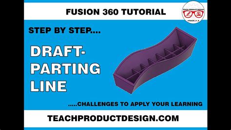 Fusion 360 How To Create Draft Using A Parting Linesketch Simple