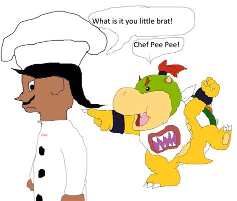 Chef Pee Pee And Bowser Jr By Demonlouie On Deviantart