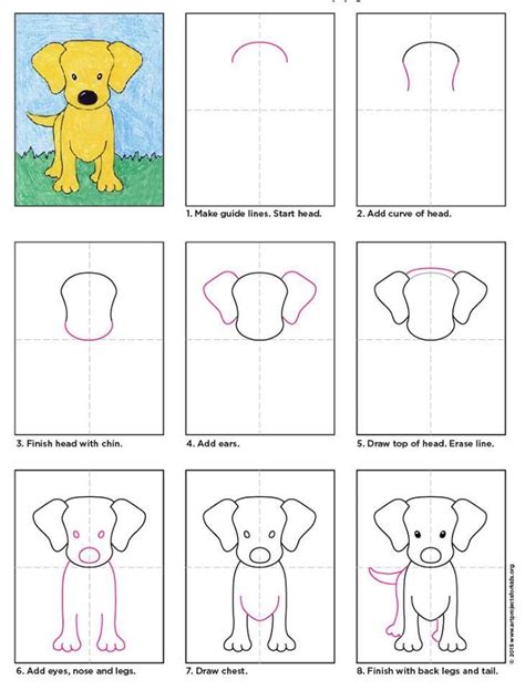 How To Draw A Dog For Kids Arreola Raides