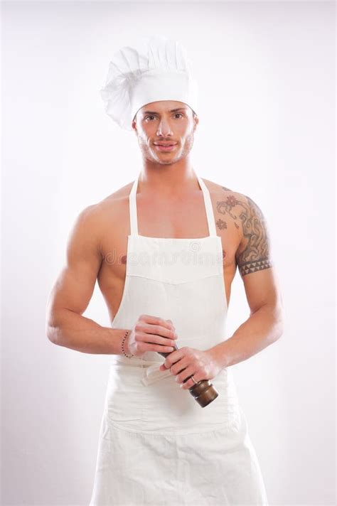 Sexy Chef Kok Stock Afbeelding Image Of Chef Dienblad 33722623