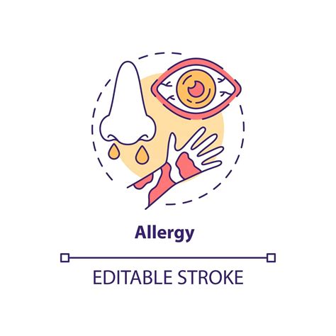 Allergy Concept Icon 2486717 Vector Art At Vecteezy