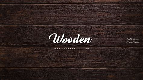 Copy Of Wood Wooden Youtube Channel Art Banner Postermywall