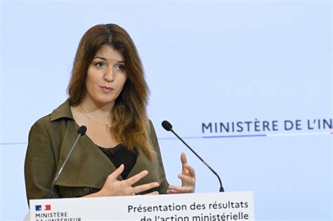 photo marlène schiappa conférence de presse de présentation des résultats de l action