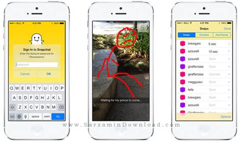 نرم افزار اسنپ چت برای آیفون snapchat 10 2 ios