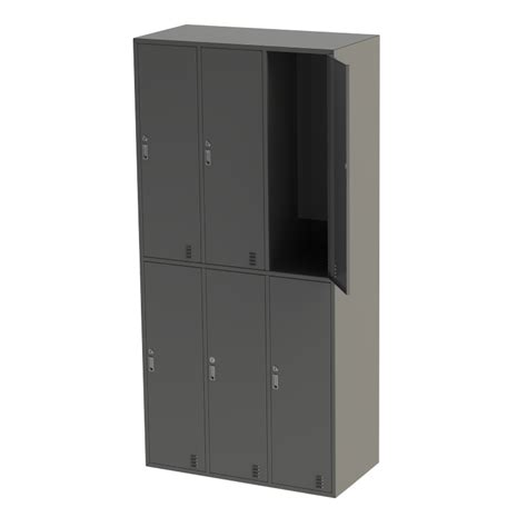 6 Door Locker Unit 900 Mm W X 1850 Mm H X 450 Mm D