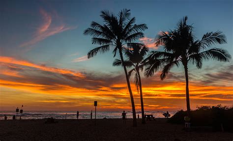 Poipu Beach Sunset Kauai Hi Photograph By Donnie Whitaker