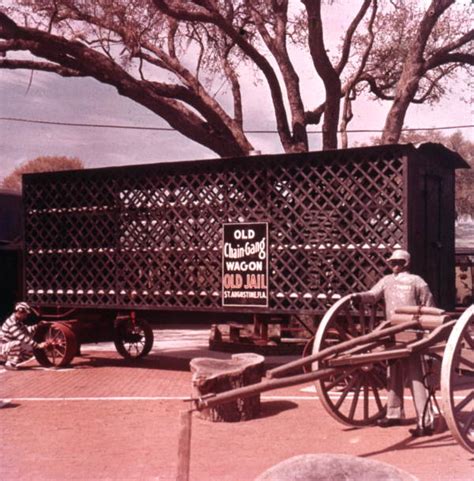 Florida Memory Display Showing Old Chain Gang Wagon At The