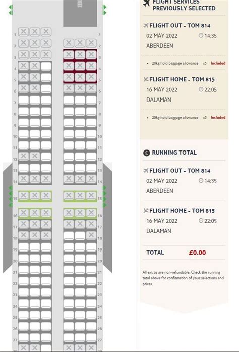Tui Airways Boeing 737 Max Seat Map Updated Find The Best Seat Seatmaps