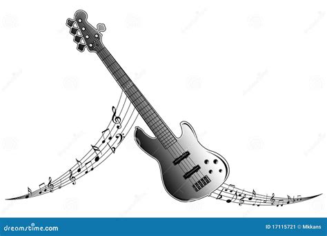 Guitar Music Notes Stock Illustration Illustration Of Element 17115721