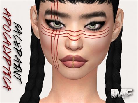 Imf Apocalyptica Facepaint N02 By Izziemcfire At Tsr Sims 4 Updates
