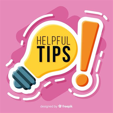 Free Vector Flat Helpful Tips Concept