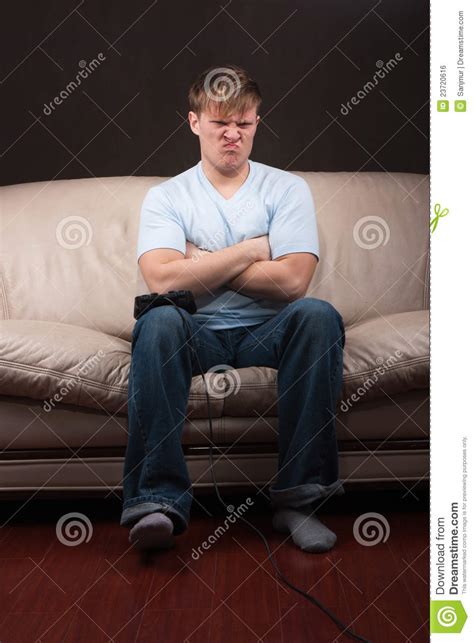 Sad Gamer Stock Photo Image Of Adult Male Cool Control 23720616