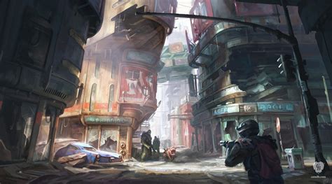 Artwork Downtown Financial District Fallout 4 Bethesda Softworks
