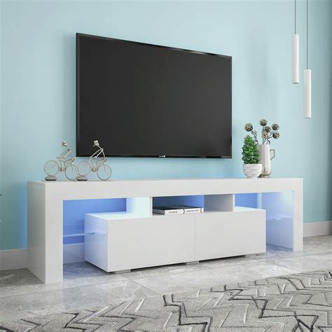 Modern Led Tv Stand For 606570 Inch Tvs With Color Change Lighting