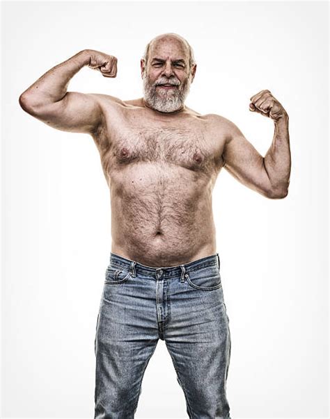 Royalty Free Men Shirtless Mature Adult Chest Hair Pictures Images And