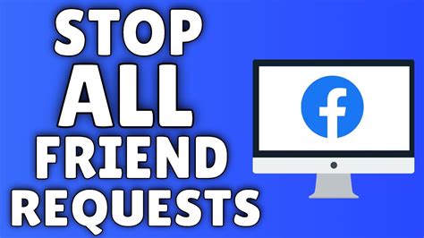 How To Stop All Friend Requests On Facebook Youtube