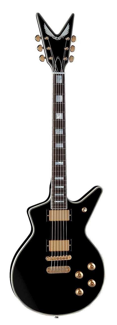 Dean Cadillac 1980 Electric Guitar New Classic Black Gold Reverb