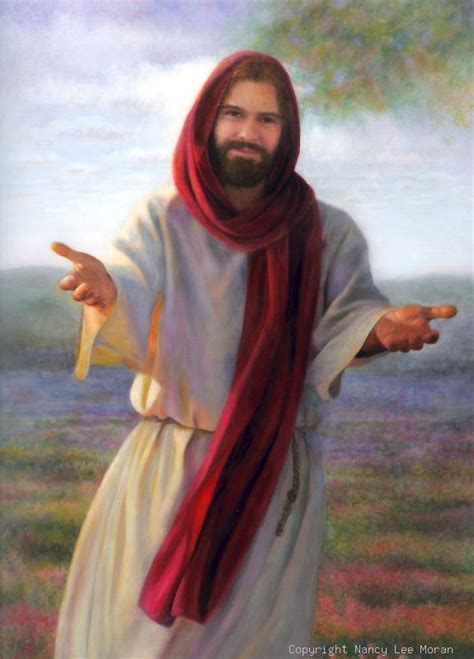 Pictures Of Jesus Smiling Come Unto Me Is The Title Of This Print Of