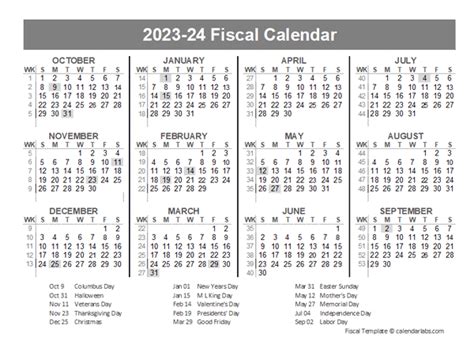 2023 2024 Fiscal Year Quarters Template Free Printable Templates