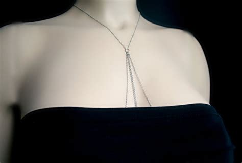 Nipple Jewelry With Chains Nipple Fake Piercing Xxx Etsy