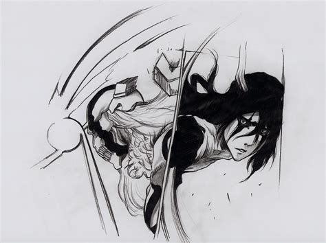 Bleach Hollow Ichigo And Enemy Sketch Bleach Anime Kurosaki Ichigo