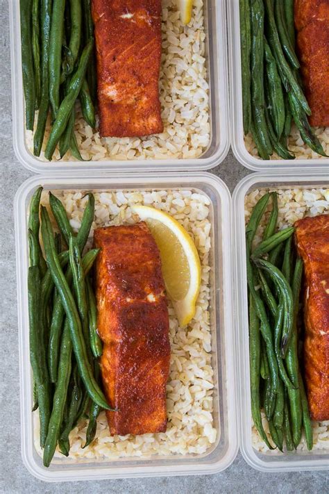 Salmon Meal Prep Bowls Stephanie Kay Nutrition