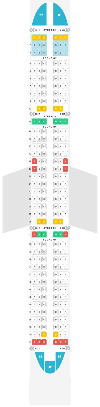 Frontier A321 Seat Map Airportix