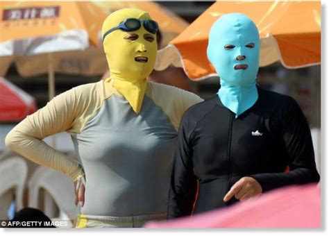 Meet The Face Kini The Latest Craze To Hit Chinas Beaches As