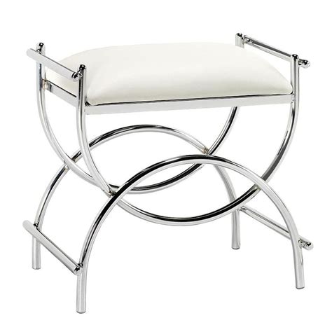 This allows you, the customer, to identify a better fit for working within the constraints of. Amazon.com - Curve Chrome Vanity Bench, 19.5"Hx20.5"W ...