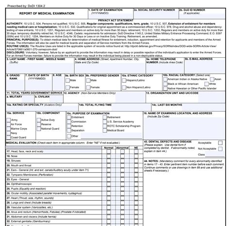 Dd Form 2808 Report Of Medical Examination Forms Docs 2023