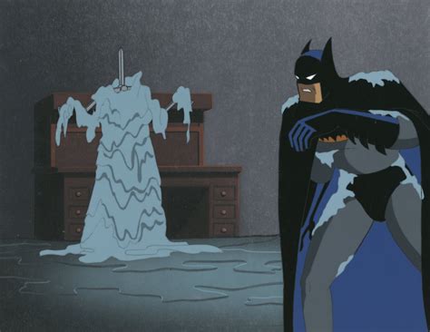 Batman Animated Series Original Production Cel Obg Batman The Cape Cowl