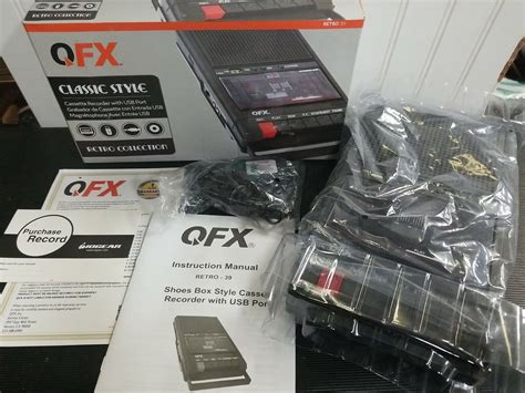 Qfx Retro 39 Qfx Retro Shoebox Cassette Tape Recorder Usb Player 606540035870 Ebay