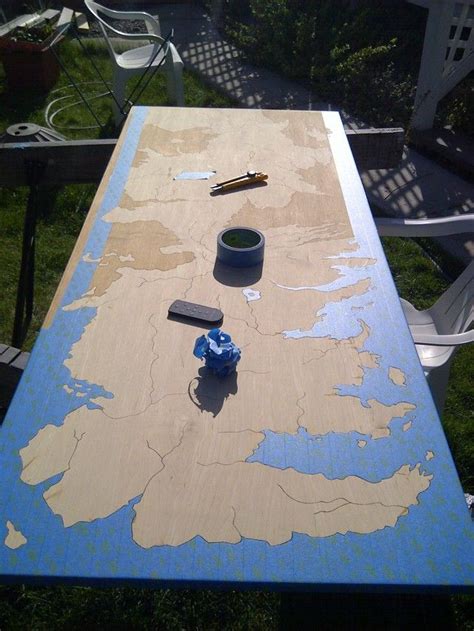 Game Of Thrones Map Table