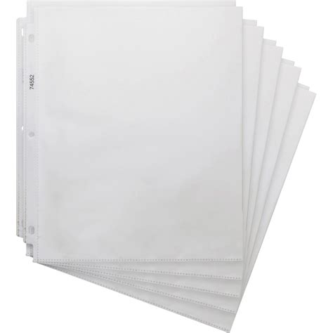 Business Source Heavyweight Sheet Protectors For Letter 8 12 X 11