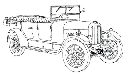 Classic Car Coloring Pages For Kids Netart