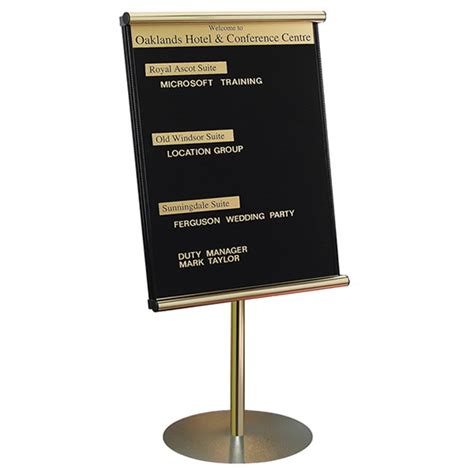 Glazed Grooved Felt Welcome Board Stand Mounted White Light Display