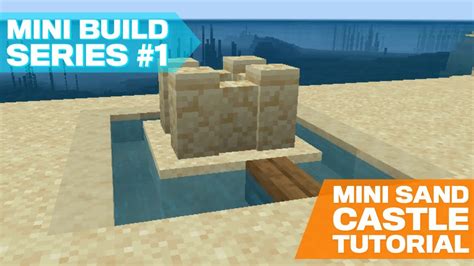 Minecraft Mini Sandcastle Tutorial Youtube