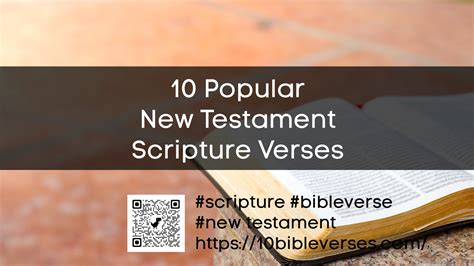 New Testament Scripture Verses Top 10 Popular Bible Passages From The