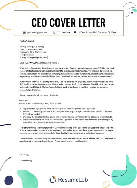 Cover Letter Template Free Download Word