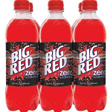 Big Red Zero Soda 169 Oz Bottles Shop Soda At H E B